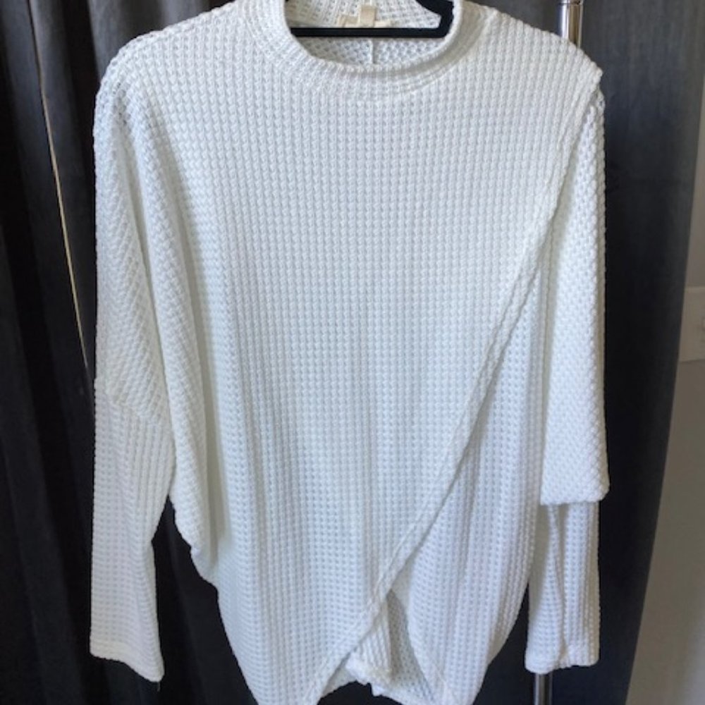 Elan Size M Womens Top Off White